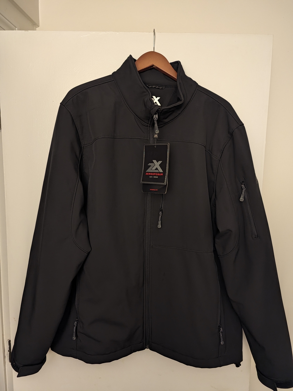 ZeroXposur Men's Black Softshell Performance Jacket